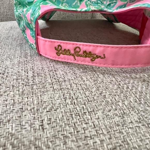 NWOT Lilly Pulitzer Run Around Hat Baseball Cap Mandevilla Pink Sands Paradise - Picture 3 of 4